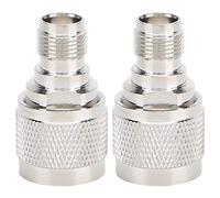 EIMSOAH N Male to TNC Female Adapter 2 Pack, Gold Plated High Performance Connector, Compact and Durable for Stable N Male to TNC Female Connection