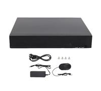 EIMSOAH NVR POE 4K 4 Canaux, Enregistreur Vidéo Réseau de sécurité H.265+ avec 4 Ports pour Caméras IP, Prend en Charge 5 MP MP 3, Détection de Mouvement, Accès à Distance, (Prise UE)