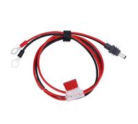 EIMSOAH O Anneaux Câble de Charge CC, Cuivre en Caoutchouc O Rings Terminal au Cordon d'alimentation du Plug, avec Fusible, Plat, Configurations Hors Grille, VR, Bateaux (2m)