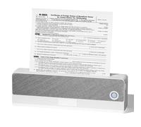EIMSOAH P81 Imprimante Thermique sans Fil, Portable pour Les Voyages, Les écoles de Commerce, avec Support de Papier Lettre US de 216 Mm, Imprimante Mobile sans Encre pour