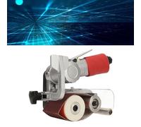 EIMSOAH Pander de Ceinture à Air électrique, 1/4 Outil Pneumatique, Machine de Broyage de Polissage Multi-fonctions, avec Bande de Ponçage, pour le Bricolage en Bois Métallique