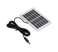 EIMSOAH Panneau Solaire Portable Léger 1,2 W en Polysilicium avec Interface CC, Panneau de Chargeur Solaire pour Pompes à Eau, adapté aux Lampes Solaires de Pelouse, Appliques Murales Solaires