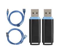 EIMSOAH Paquet de 2 Récepteurs de Dongle USB VR Portables, Récepteur sans Fil pour Contrôleurs D'index de Valve Vive Tracker, avec Câble D'extension USB pour SteamVR (Noire)