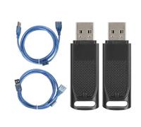 EIMSOAH Paquet de 2 Récepteurs de Dongle USB VR Portables, Récepteur sans Fil pour Contrôleurs D'index de Valve Vive Tracker, avec Câble D'extension USB pour SteamVR (Noir Transparent)
