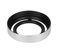 EIMSOAH Pare-Soleil D'appareil Photo en Métal Compact, Solide et Durable, Détachable, pour Fuji /X20/X30, Alliage Noir 1 Pièce pour la Photographie en Extérieur (Argent)