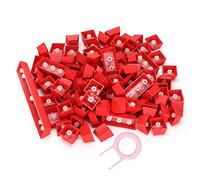 EIMSOAH PBT Keycaps for Mechanical Keyboard, Ergonomic Design 108 Colorful Keys Compatible with Various Switches (Red)