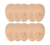EIMSOAH Peau D'entraînement du Visage en Silicone, 10 Pièces de Peau de | Conception 3D épaissie, Texture en Silicone Souple, Emballage Indépendant, pour la Formation de Tatouage de Lèvres