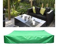 EIMSOAH Petite Couverture de Piscine Carrée Portable Verte, Résistante aux Déchirures, Imperméable pour Meubles, 70,9 X 70,9 Pouces, Empêche la Neige et le Gel pour Lit Pliant de Cour (150*150*20cm)