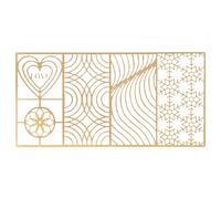 EIMSOAH Plateau de Tampons à Glace en Cuivre, Conception de Machine à Glaçons Transparente avec des Motifs Rapides en 5 Secondes, pour Accessoires de Barman de (D01 200x100mm / 7,87x3,94 pouces)