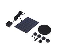 EIMSOAH Pompe de Fontaine Solaire avec Filtre Anti-colmatage pour Bain d'oiseaux, Bassin, Piscine, 7 V, 2,5 W, pour Piscine, Parc Aquatique, Jardin privé, ABS