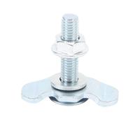 EIMSOAH Raccord de Goujon fileté à Double Cosse en L avec capacité de Charge élevée pour Camionnette, 10 Goujons D'arrimage Plaqués Zinc (40mm)