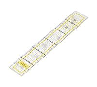 EIMSOAH Règle de Courtepointe, Acrylique Haute Précision 5 X 30 Cm en Tissu Jaune Matelting Rèlier de Coupe en Tissu, pour Fabrication de Couture de Bricolage à Domicile et Mesure du