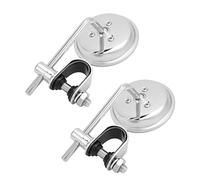 EIMSOAH Rétroviseur Latéral de Moto Réglable, Support de Guidon Rotatif à 360 °, Rétroviseur à Vision Claire pour Motos Rétro