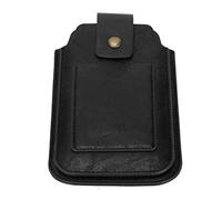 EIMSOAH Sac Banane Universel en Cuir PU pour Hommes avec Double étui de Téléphone, étui de Téléphone Extérieur avec Fente pour Carte et Anneau de Clamp/Holder de Taille pour Téléphones de 4,7 à 5,5