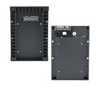 EIMSOAH Support de Montage 2,5 Pouces à 3,5 Pouces SSD Haute Résistance pour une Dissipation Efficace de la Chaleur, Prend en Charge le Remplacement à Chaud, Idéal pour le Stockage Externe et