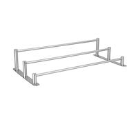 EIMSOAH Support de Salle de Bain en Acier Inoxydable 304 avec un Design Peu Encombrant, étagère à Serviettes Multicouche pour un Séchage Propre et Hygiénique, Ensemble de Barres à Serviettes en