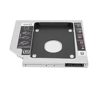 EIMSOAH Universel en Alliage D'aluminium vers 2ème Disque Dur SSD pour Emplacement pour Lecteur CD DVD ROM, Installation DIY pour Ordinateur Portable, épaisseur 9,5 Mm, Baie HDD 2,5 Pouces