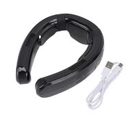 EIMSOAH Ventilateur de Cou Portable, Mains Libres, sans Lame, Refroidissement Personnel à 360°, Portable et Silencieux pour L'extérieur et L'intérieur, pour Hommes et Femmes, Fonctionne (Noir