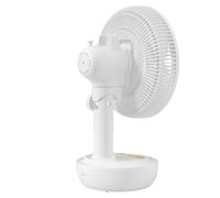 EIMSOAH Ventilateur de Table de Sol Solaire Ventilateur Rechargeable Portable Silencieux à 3 Vitesses avec Batterie 10000mAh pour la Pêche de Camping de Bureau à Domicile, (Prise américaine)