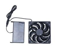 EIMSOAH Ventilateur de Ventilation Monocristalline de Ventilateur Solaire 5W, RV Pet House avec Panneau Solaire Monocristallin, Idéal pour la Nichelle