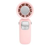 EIMSOAH Ventilateur Portatif avec Affichage LED, 100 Vitesses de Refroidissement de Glace, Mini Ventilateur Portatif Suspendu au Cou pour Voyage, Maison, Plage, Conception Avancée et Portable (Rose)