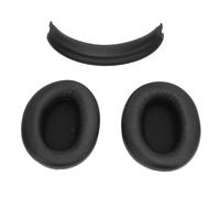 EIMSOAH W800BT Plus Oreillettes et Serre-tête Kit de Coussins Confortables en Mousse à Mémoire de Forme pour de Longues Sessions D'écoute Convient à Les Utilisateurs D'écouteurs sans Fil (Noire)