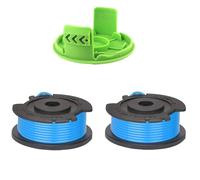Eimuweip Greenworks Lot de 2 bobines de fil pour débroussailleuse Greenworks G24LT, G24LTK2, G24LT30M, G24LT30MK2, avec 1 couvercle, bobine de cordon unique pour débroussailleuse Greenworks 24 V