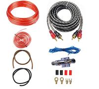 EIMZU Haut-Parleur Installation Fil Câble Kit, 15 pcs Kit de Câble D'amplificateur Audio, Câble d'amplificateur de Puissance Kit, Kit de Connexion Jeu câbles d'amplificateur de Voiture 1000W