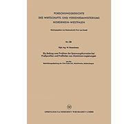 Ein Beitrag Zum Problem Der Spannungskorrosion Bei Preßprofilen Und Preßteilen Aus Aluminium-Legierungen