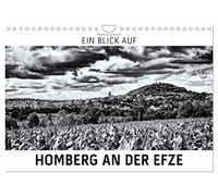 Ein Blick auf Homberg an der Efze (Wandkalender 2026 DIN A4 quer), CALVENDO Monatskalender: Ein ungewohnter Blick in harten Schwarz-Weiß-Bildern auf Homberg an der Efze in Nordhessen.