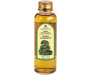 EIN GEDI Huile d'onction de cèdre du Liban, fabriquée en Terre Sainte (250 ml, 8 oz) Huile d'onction traditionnelle pour prières et bénédictions. (250, cèdre du Liban)