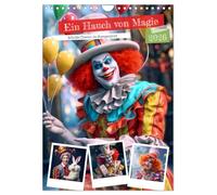 Ein Hauch von Magie - Schrille Clowns im Rampenlicht (Wandkalender 2026 DIN A4 hoch), CALVENDO Monatskalender: Clowns in ihrer Pracht in schrillen und bunten Portraits