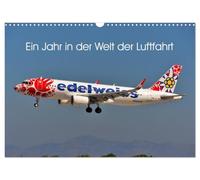 Ein Jahr in der Welt der Luftfahrt (Wandkalender 2026 DIN A3 quer), CALVENDO Monatskalender: Viele unterschiedliche Flugzeugtypen begleiten Sie durch das Jahr.