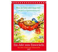 Ein Jahr zum Einwickeln - Ein roter Schal zum Schmunzeln (Tischkalender 2027 DIN A5 hoch), CALVENDO Monatskalender: Ein roter Schal, der sich durch ... immer bereit für ein kleines Schmunzeln.