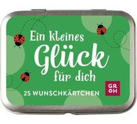 Ein kleines Glück für dich: 25 Wunschkärtchen | Süße kleine Dose mit liebevollen Sprüchen und Glücksimpulsen | Gute Wünsche als Geschenk