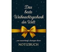 Ein lustiges, weihnachtliches Notizbuch für Frauen und Männer: ein witziges Wichtelgeschenk und praktisches liniertes Buch mit Humor, das für gute Laune sorgt
