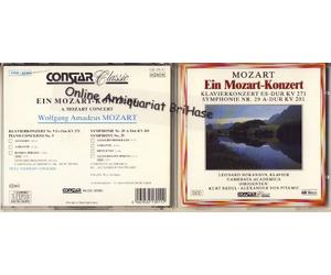 Ein Mozart-Konzert Klavierkonzert No 9 Es-Dur KV271 Symphonie No 29 A-Dur KV 201