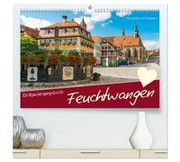 Ein Spaziergang durch Feuchtwangen (hochwertiger Premium Wandkalender 2026 DIN A2 quer), Kunstdruck in Hochglanz: Romantisches Feuchtwangen rund ums Jahr