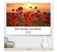 Ein Traum von Mohn (hochwertiger Premium Wandkalender 2026 DIN A2 quer), Kunstdruck in Hochglanz: Die Mohnblumen sind eine immergrüne ein bis ... und die Blütezeit ist von Mai bis Juli.