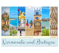 Ein traumhaftes Reiseziel - Normandie und Bretagne (Wandkalender 2026 DIN A4 quer), CALVENDO Monatskalender: Highlights der Region mit beeindruckenden Kontrasten.