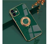 Einaily Coque pour iPhone 11 Housse Silicone avec 360° Ring Stand Trois en Un Support de Voiture magnétique Coque pour iPhone 11 Housse de Protection Antichoc Etui pour iPhone 11