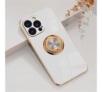 Einaily Coque pour iPhone 13 Pro Housse Silicone avec 360° Ring Stand Trois en Un Support de Voiture magnétique Coque pour iPhone 13 Pro Housse de Protection Antichoc Etui pour iPhone 13 Pro