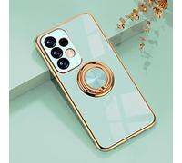 Einaily Coque pour Samsung Galaxy A52 5G Housse Silicone avec 360° Ring Stand Trois en Un Support de Voiture magnétique Coque Housse de Protection Antichoc Etui pour Samsung Galaxy A52 5G