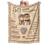 Einanmut Cadeau de noces d'or, décoration de mariage doré, 50e anniversaire de mariage, 50e anniversaire de mariage, idée cadeau - Couverture