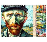 Eine Hommage an van Gogh (Wandkalender 2026 DIN A2 quer), CALVENDO Monatskalender: Kunstvolle Szenen der Natur im Licht van Goghs