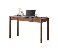 EINES Bureau Table de Jeu Bureau à Domicile Bureau Simple en Bois Massif de Style Chinois, Bureau chêne for Petit Appartement, Couleur Noyer Noir, d'étude for Ordinateur(800 * 500 * 760mm)