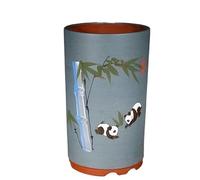 EINES Pots de fleurs en argile violette pour intérieur et extérieur - Grande taille - Convient pour les grandes plantes telles que l'arbre de fortune - Pots de fleurs en céramique de grand calibre
