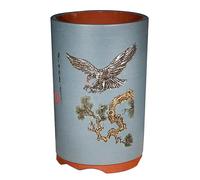 EINES Pots de fleurs en argile violette pour intérieur et extérieur - Grande taille - Convient pour les grandes plantes telles que l'arbre de fortune - Pots de fleurs en céramique de grand calibre