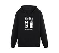 Eines Smoke Mid Everyday Counter Strike Printed Black Pullover Hoodies Mens Unisex Sweatshirts M