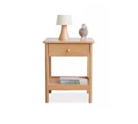 EINES Table de chevet/table de rangement style country simple | Fabriqué en bois massif avec étagères et tiroirs, pas de montage nécessaire, convient pour le salon ou la chambre à coucher